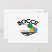 Bocce Balls Game Postkarte (Vorne/Hinten)