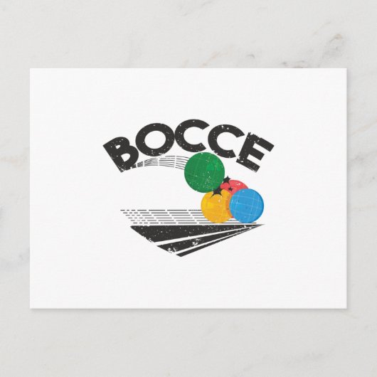 Bocce Balls Game Postkarte (Vorderseite)