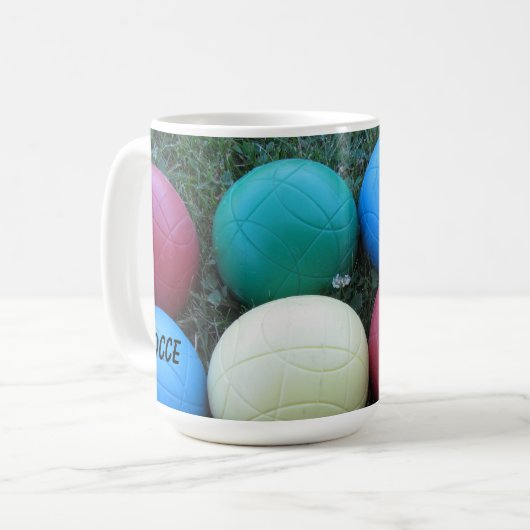 Bocce Balls Kaffeetasse (Vorderseite Links)