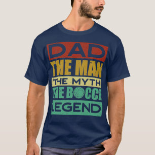 Bocce-Ballspieler Boules Bocce Vater T-Shirt