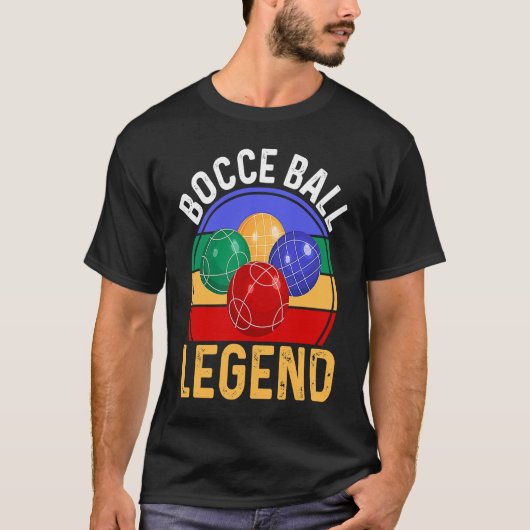 Bocce Bowling Boules Sports Bocce Ball Leg T-Shirt (Vorderseite)