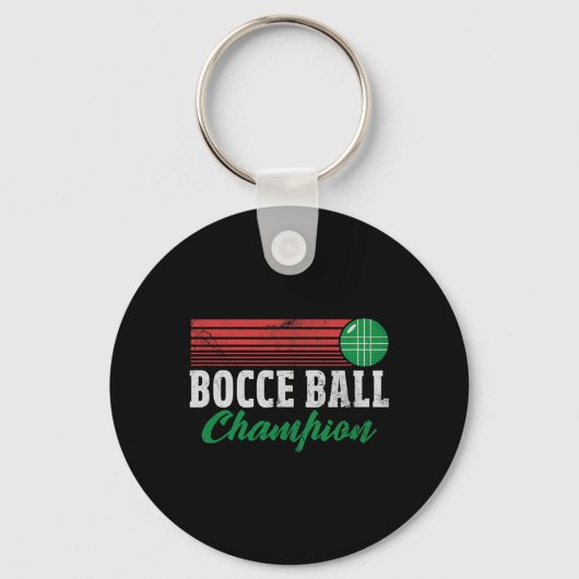 Bocce Byll Champion Italian Bocci Player Champ Dis Schlüsselanhänger (Vorderseite)