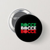 Bocce - Byll Game Enthusiast Rasen Bowling Boule B Button (Vorne & Hinten)