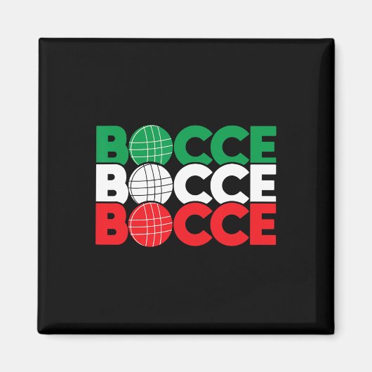 Bocce - Byll Game Enthusiast Rasen Bowling Boule B Magnet (Vorne)