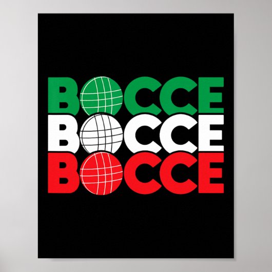 Bocce - Byll Game Enthusiast Rasen Bowling Boule B Poster (Vorne)