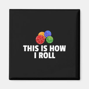 Bocce Byll Geschenk Italienischer Bocciaspieler Magnet