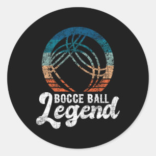 Bocce Byll Legend - Rasen Bowling Spiel Boule Byll Runder Aufkleber