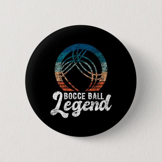 Bocce Byll Legend - Rasenbowling-Spiel Boule Byll Button (Vorderseite)