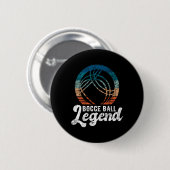 Bocce Byll Legend - Rasenbowling-Spiel Boule Byll Button (Vorne & Hinten)