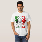 Bocce ein italienischer T - Shirt (Vorne ganz)