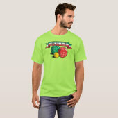 Bocce in der Fahne T-Shirt (Vorne ganz)