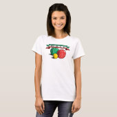 Bocce in der Fahne T-Shirt (Vorne ganz)