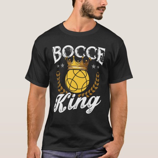 Bocce King Bocce Ball T-Shirt (Vorderseite)