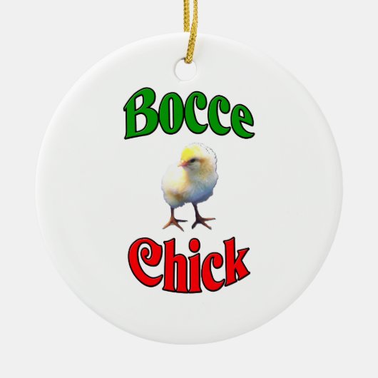 Bocce Küken Keramik Ornament (Vorne)