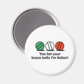 Bocce Magnet (Vorderseite/Rückseite)