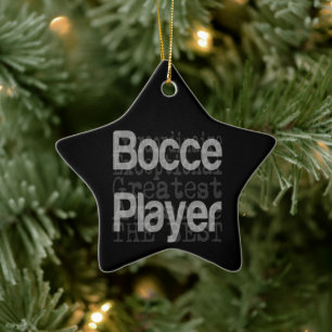Bocce Player Außerordentliche Keramik Ornament