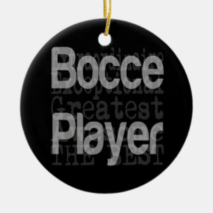 Bocce Player Außerordentliche Keramikornament