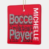 Bocce Player Extraordinaire CUSTOM Keramikornament (Links)