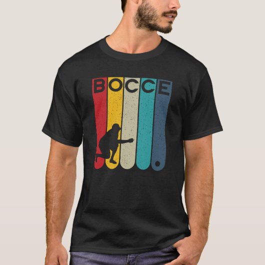 Bocce-Player-Retro-Design - Bocce Boccia Boccia T-Shirt (Vorderseite)