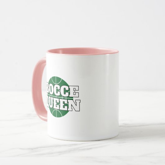 Bocce Queen Tasse für Bocci-Spieler (Vorderseite Links)