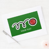 Bocce Rechteckiger Aufkleber (Umschlag)