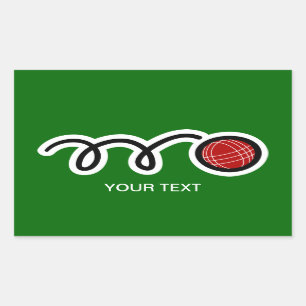 Bocce Rechteckiger Aufkleber