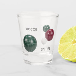Bocce Salute Shot Glass Schnapsglas