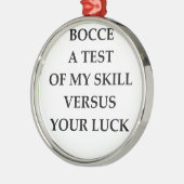 BOCCE SILBERNES ORNAMENT (Links)