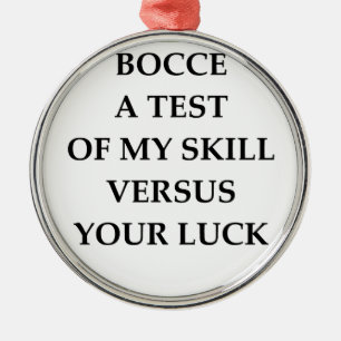 BOCCE SILBERNES ORNAMENT