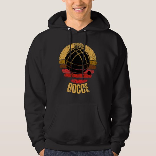 Bocce Sport Italienischer Bocce Ball Game Player Hoodie (Vorderseite)