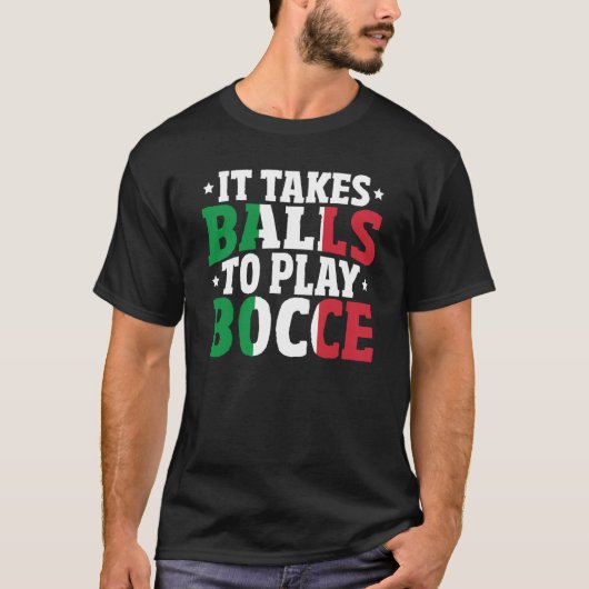 Bocce Sports Joke Italian Bocca Game Bocca Ball T-Shirt (Vorderseite)