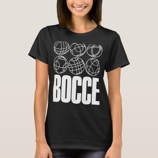 Bocce Sprichwort Bocce Ball mit Jack Boccce Game B T-Shirt (Vorderseite)
