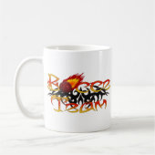 Bocce Team Black Tribal Design Kaffeetasse (Links)