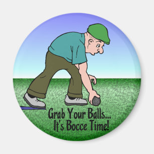 Bocce Time! Magnet
