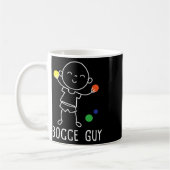Bocce-Typ - Rasenbowling-Byll-Spiel-Enthusiast Bou Kaffeetasse (Links)