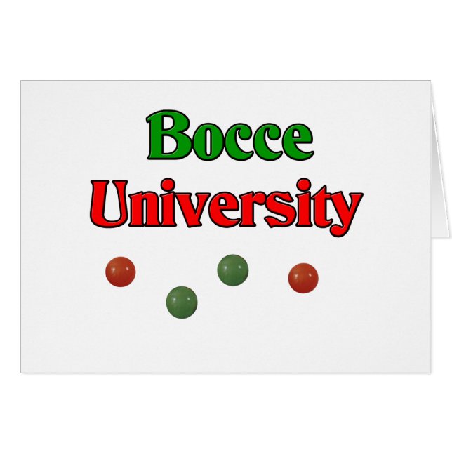 Bocce Universität (Vorderseite (Horizontal))