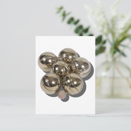 BocceBalls030111 Postkarte (Stehend Vorderseite)