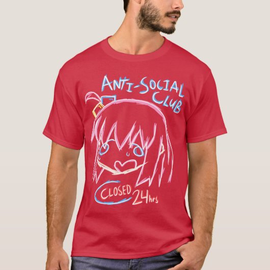 Bocchi AntiSocial Club boy T-Shirt (Vorderseite)
