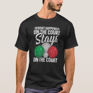 Bocci Ball Boccia für einen italienischen Boccia-S T-Shirt