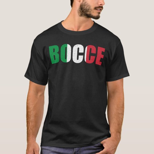 Bocci Game Bocce Sport Fan Italienischer Bowling B T-Shirt (Vorderseite)