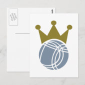 Boccia-Boule-Champion Postkarte (Vorne/Hinten)