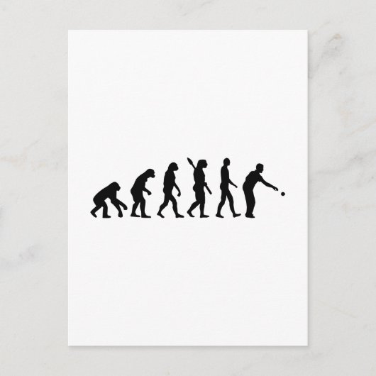 Boccia-Boule-Evolution Postkarte (Vorderseite)