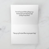 Boccia Boy-Schiedsrichter mit Paddle Birthday Card Karte (Innenseite)