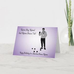 Boccia Boy-Schiedsrichter mit Paddle Birthday Card Karte