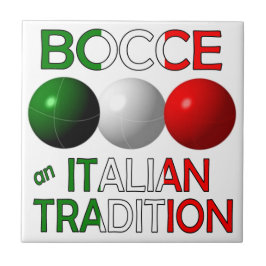 Boccia eine italienische Tradition Fliese