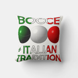 Boccia eine italienische Tradition Kissen