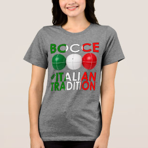 Boccia eine italienische Tradition Tri-Blend Shirt