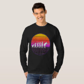 Boccia Evolution Vaporwave 70er Boule Petanque Boc T-Shirt (Vorne ganz)