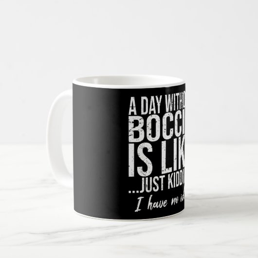 Boccia-Geschenkidee Kaffeetasse (Vorderseite Links)