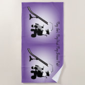 Boccia Girl mit Headrest und Ramp  Strandtuch (Vorderseite)